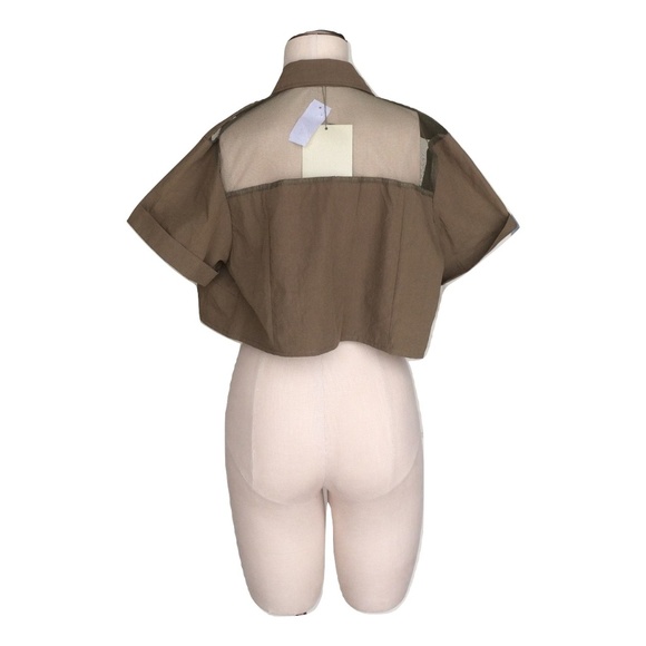 NWT Medium To Love Kuvaa LF Military Crop Jacket - Picture 3 of 3